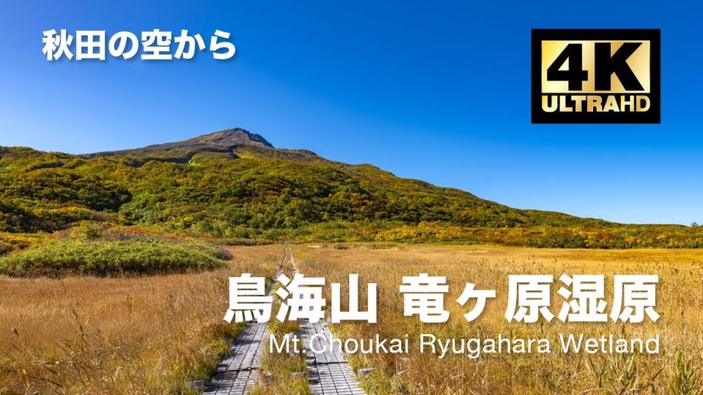 [ドローン空撮] 竜ヶ原湿原の紅葉 〜鳥海山麓に広がる湿原シリーズ01〜 DJI Mavic2 Pro [秋田の空から 4K 60fps 高画質]