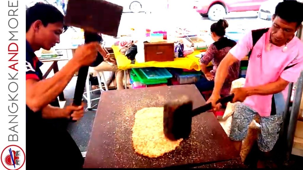 Bangkok Chinatown Peanut Candy Making - How To Make Peanut Sweets in Thailand