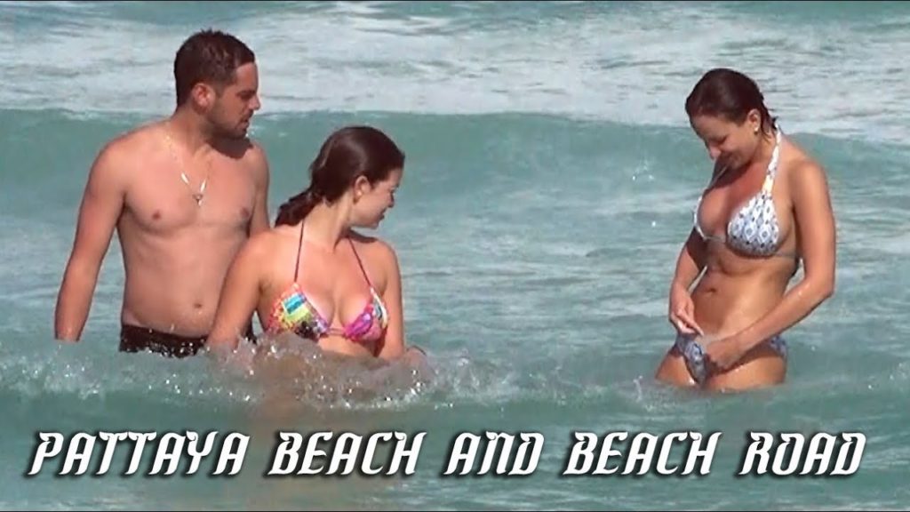 Pattaya Beach and Beach Road, Thailand