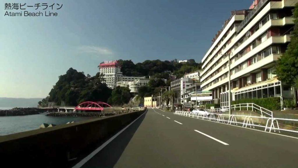 熱海ビーチライン海沿いドライブ （1.7倍速）Drive by car to Atami Beach Line