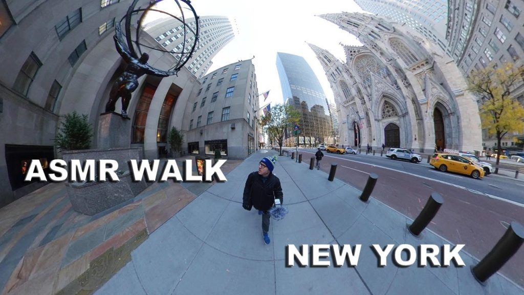 4K WALKING NEW YORK CITY with ASMR sound. Fifth Avenue. From Central Park to Washington Square Park.