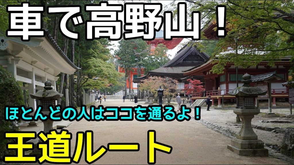 【王道ルート】車で高野山に行くときの全行程！かつらぎ西IC→国道480号線→高野山（奥の院）までを紹介