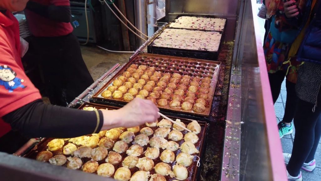 Japanese Street Food takoyaki 　本当においしいたこ焼き　わなか　大阪