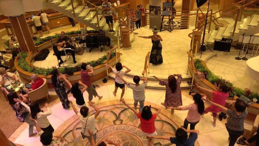 ダイヤモンド.プリンセス号の船旅2018①横浜から出港　Diamond Princess boat trip