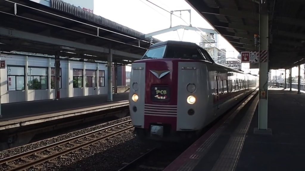 JR West 381 series EMU "Limited Express Yakumo"  Matsue Station