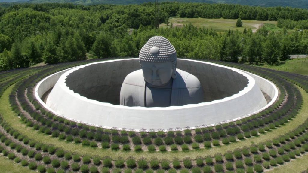 真駒内滝野霊園で巨大な「頭大仏」一般公開！@北海道札幌市