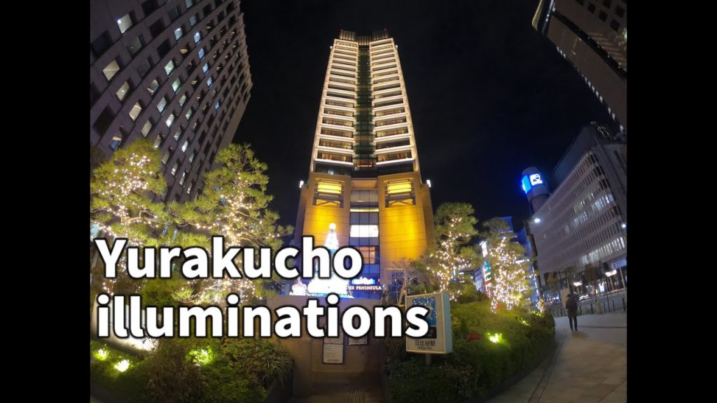 【4K ASMR】Tokyo, Hibiya, winter illumination
