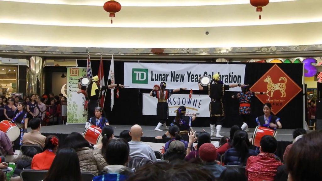 Okinawan Eisa drum-dance @ Year of the Dog celebrations, Richmond, BC, Canada Okinawan Eisa drum-dance @ Year of the Dog celebrations, Richmond, BC, Canada