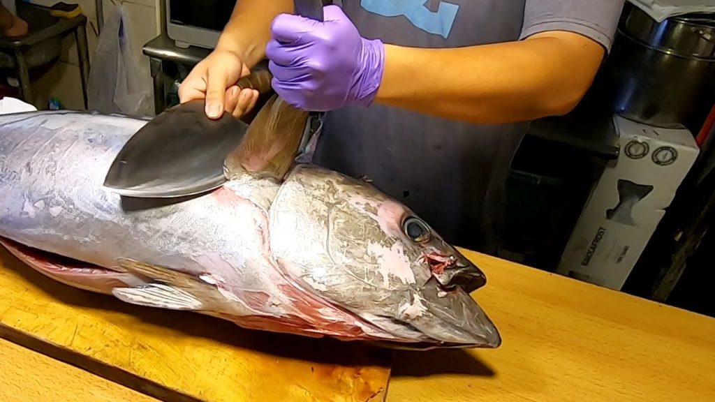 Yellowfin Tuna Cutting and Cuisine - Taiwanese Street Food