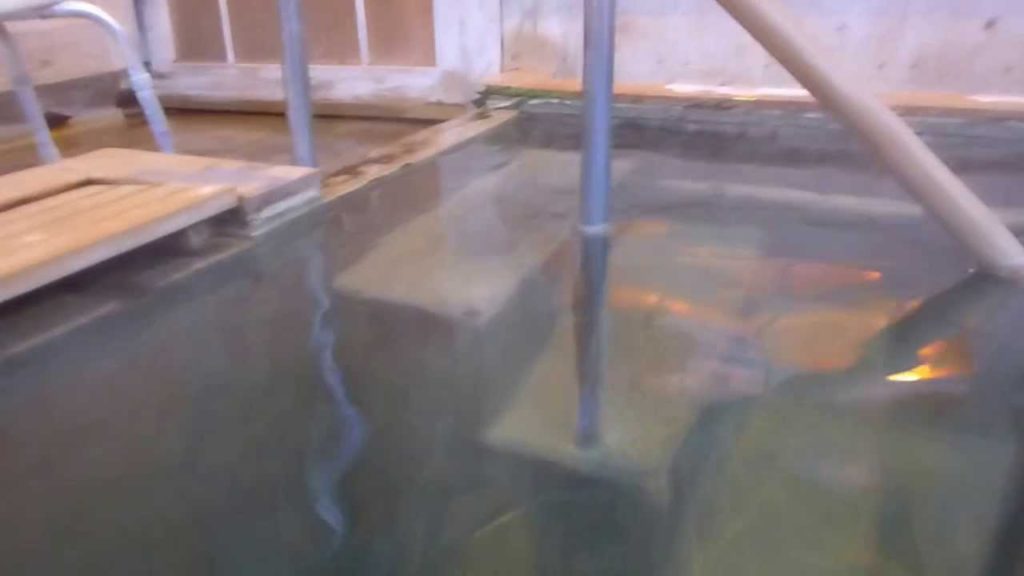 Rare hot spring in Niigata Japan