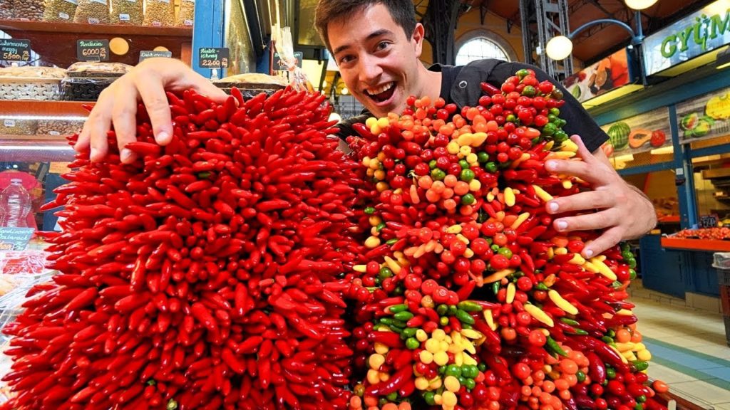 Hungary Street Food - BUDAPEST'S BEST STREET FOOD GUIDE!! Lángos + SPICY Paprika Goulash!!