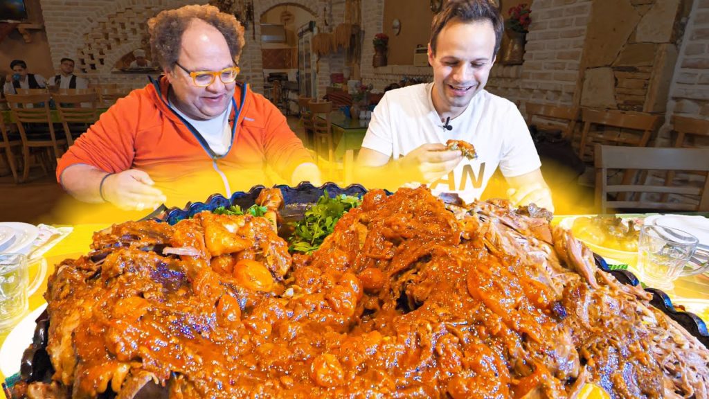 EXTREME Food in Iran!! Whole DINOSAUR LAMB PLATTER!!! + NEVER SEEN Village COOKING of Iran! EXTREME Food in Iran!! Whole DINOSAUR LAMB PLATTER!!! + NEVER SEEN Village COOKING of Iran!