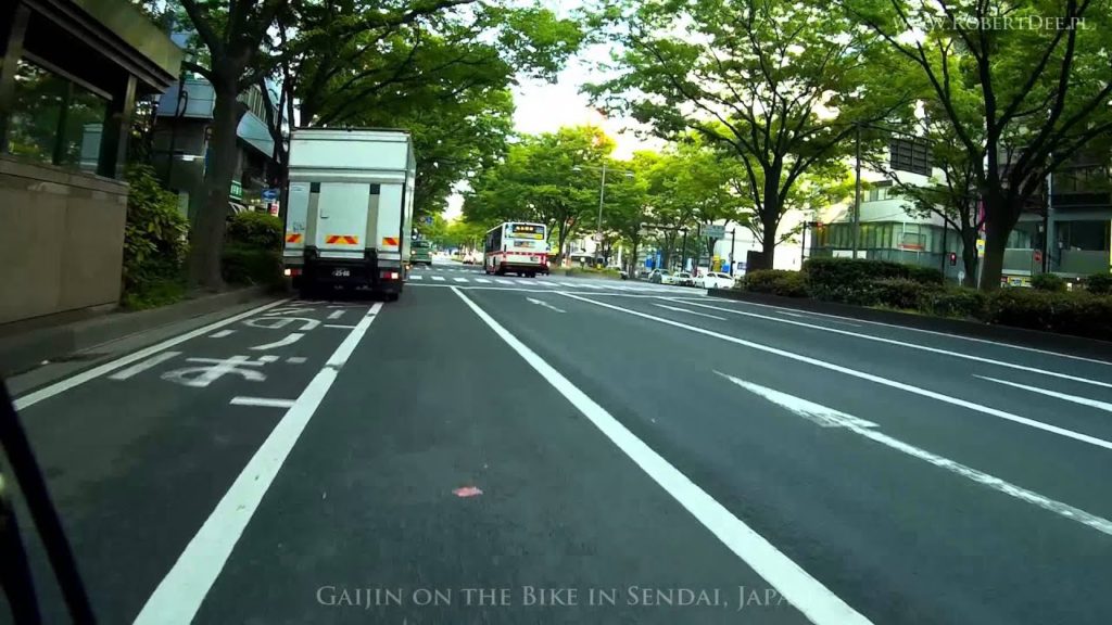 759. Gaijin on the Bike in Sendai