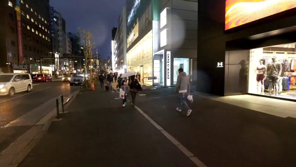 【Live】Walking  from Shinjuku to Shibuya at evening