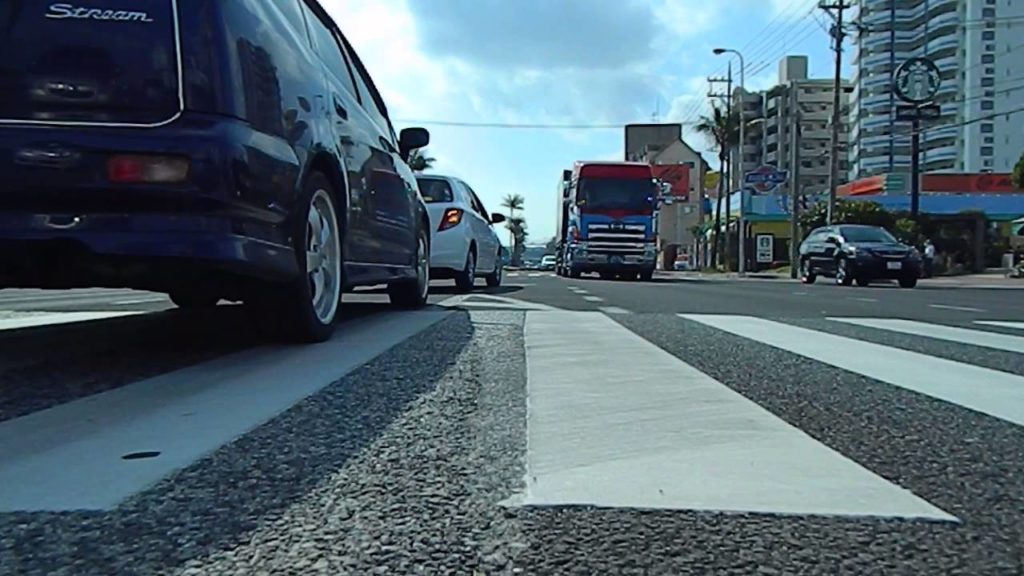 Okinawa Highway 58, facing south at the intersection of 58 and Camp Lester