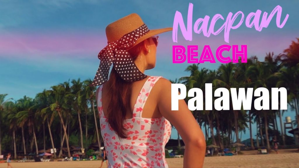 Nacpan beach. Pearl of the Orient, Philippines. Best Beach in Palawan.