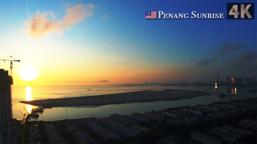 【4K】Sunrise on Penang Island, Malaysia　【4K動画】マレーシア ペナン島の日の出　#ペナン #マレーシア #Penang