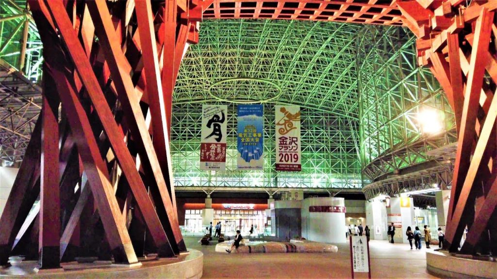 【金沢 石川県】 金沢駅を夜散歩 Walking around Kanazawa Station at night ,Ishikawa Prefecture,Japan 【4K】