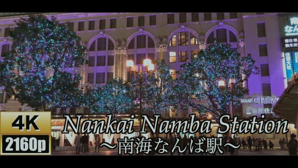 【4K/60fps】Nankai Namba Station【南海なんば駅】OSAKA,Japan 〜イルミネーション〜