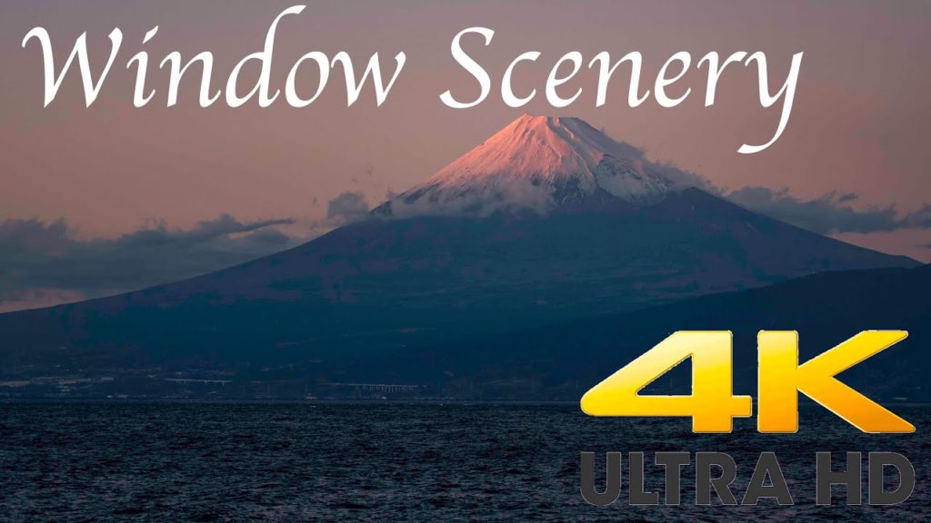 【Window Scenery 4K】 Mt. Fuji Emerging from Clouds【No Looping】 【Window Scenery 4K】 Mt. Fuji Emerging from Clouds【No Looping】