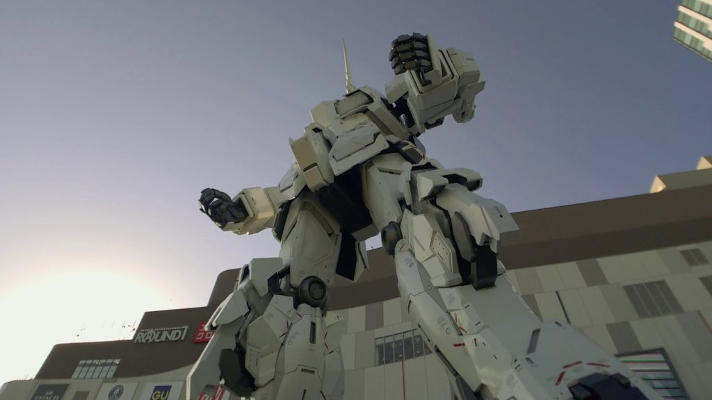 Odaiba Tokyo Japan Unicorn Gundam Statue fuji Mount