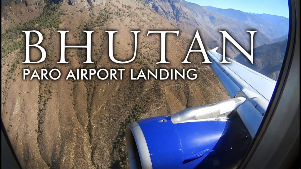 Bhutan Paro Airport - Approach and Landing