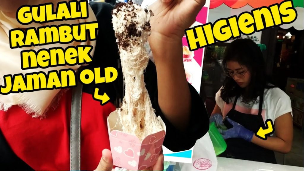 VIRAL!! JAJANAN TRADISIONAL GENERASI JAMAN OLD | GULALI RAMBUT NENEK | Indonesia street food Bandung