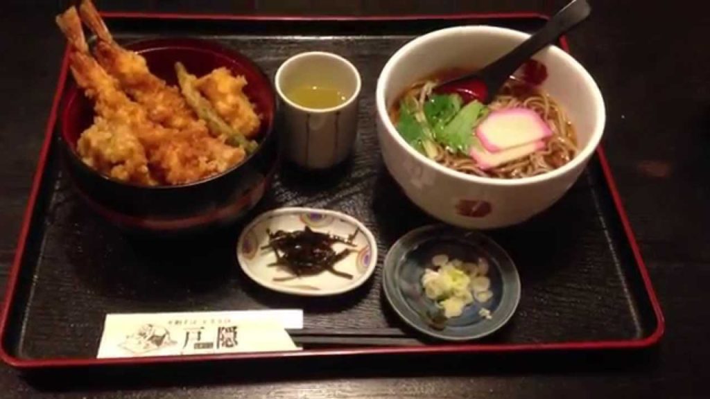 アキーラさん利用①静岡県浜松市・そば処・戸隠・蕎麦と天丼セット！Soba-set,Togakushi-restaurant in Hamamatsu city in Japan