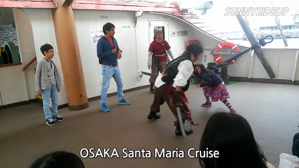 Japan Osaka travel - santa maria cruise show