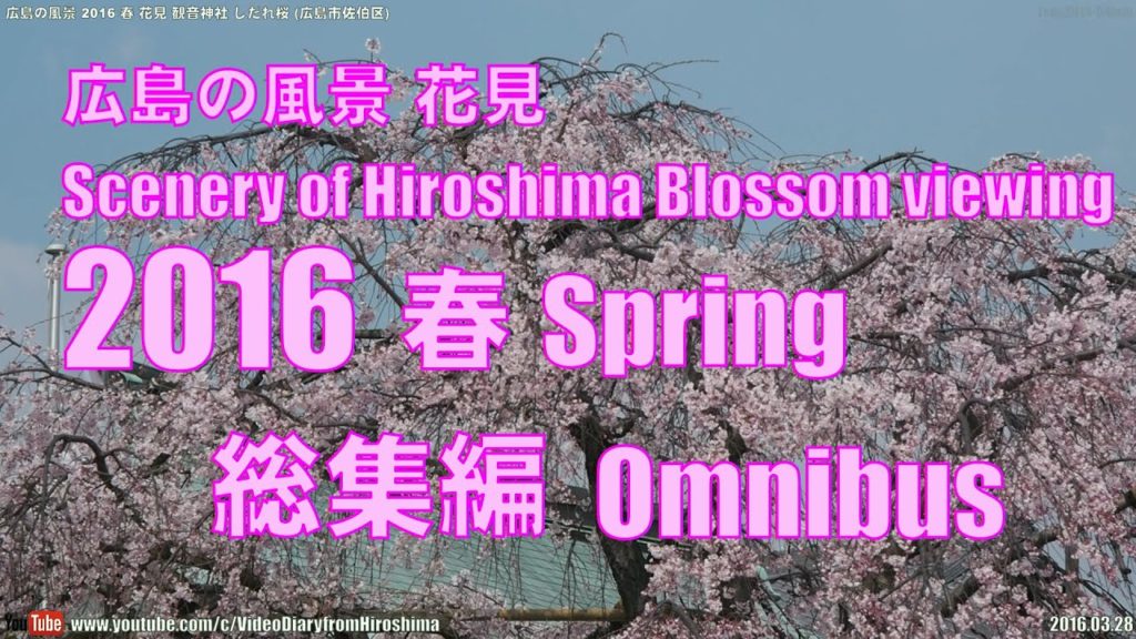 広島の風景2016春 花見 「総集編」 Scenery of Hiroshima Spring Blossoms Tour,Omnibus