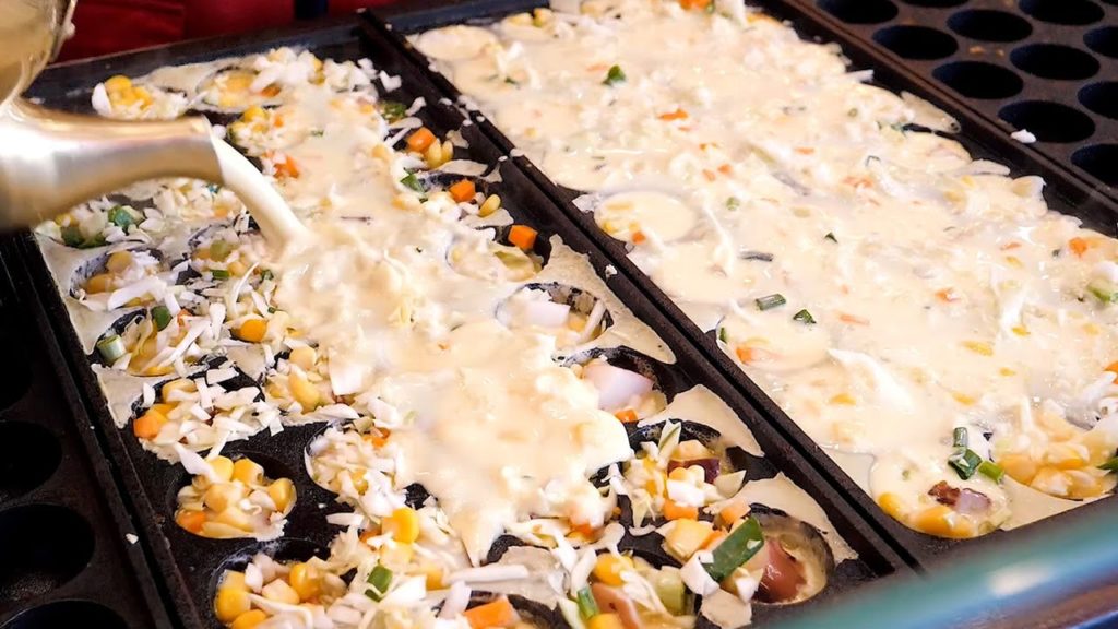 Snow cheese Takoyaki - Korean street food