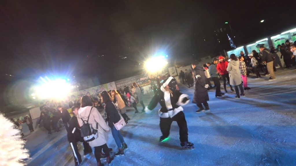 SENDAI光のページェント 勾当台公園 スケートリンク 20171223 Sendai Winter Park（音声なし）