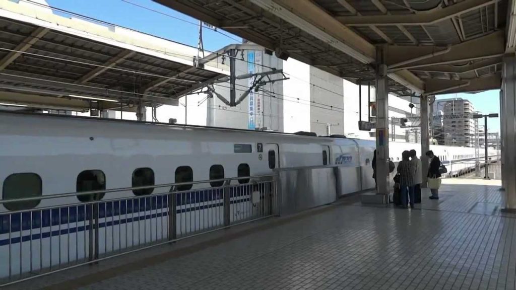 Shinkansen from Yokohama to Hiroshima, April 7, 2012