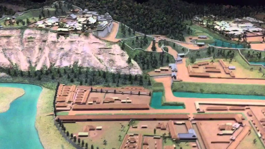 A model of Aoba Castle, map, model, Sendai, castle , Date Masamune