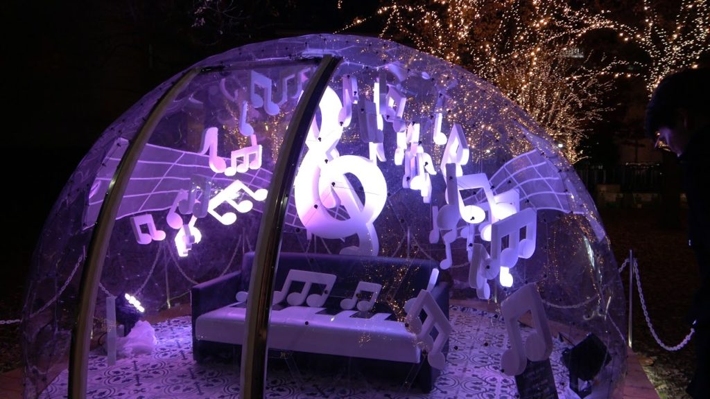 【4K】Christmas lights 2019 ROHM Theatre Kyoto - クリスマスイルミネーション ロームシアター京都 | Japan walking guide