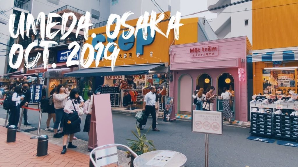 Stroll around Umeda, OSAKA. Oct, 2019 [4K]
