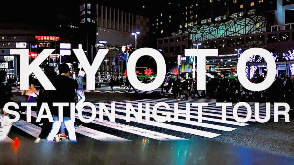 KYOTO STAION NIGHT TOUR（Stair lights, Christmas Tree）by Kyoto citizen 京都駅夜ツアー（クリアスマスツリー、階段）【京都民の案内】