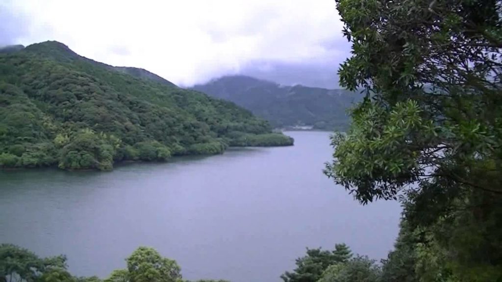 鹿児島 鹿屋市 梅雨の大隅湖　Kagoshima  Kanoya-shi  Osumi lake in the rainy season.