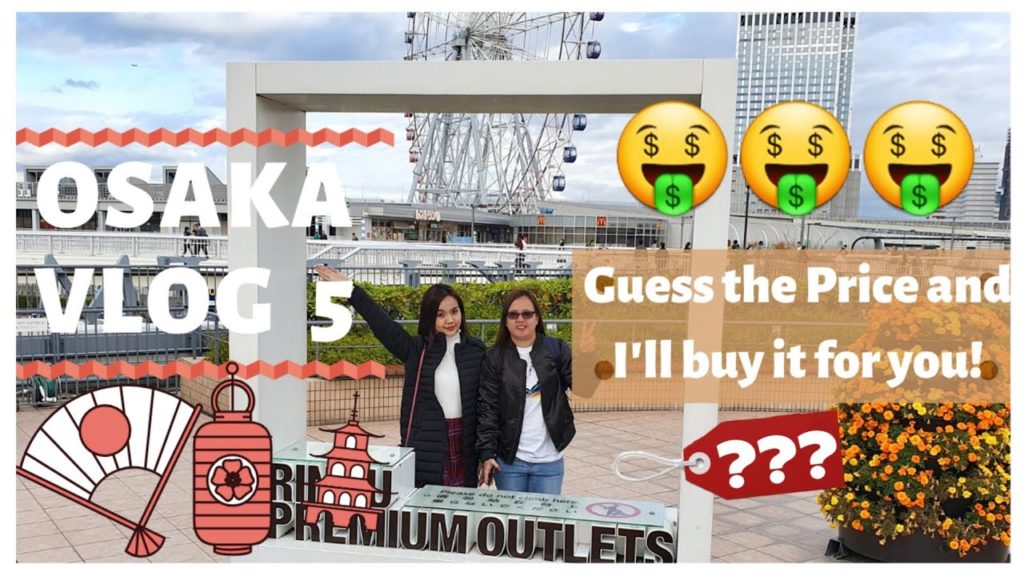 OSAKA VLOG 5 | GUESS THE PRICE AND I'LL BUY IT | RINKU PREMIUM OUTLETS
