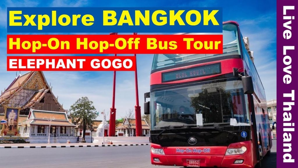 Explore Bangkok with a Bus tour - Elephant Go Go Hop On Hop Off tour #livelovethailand