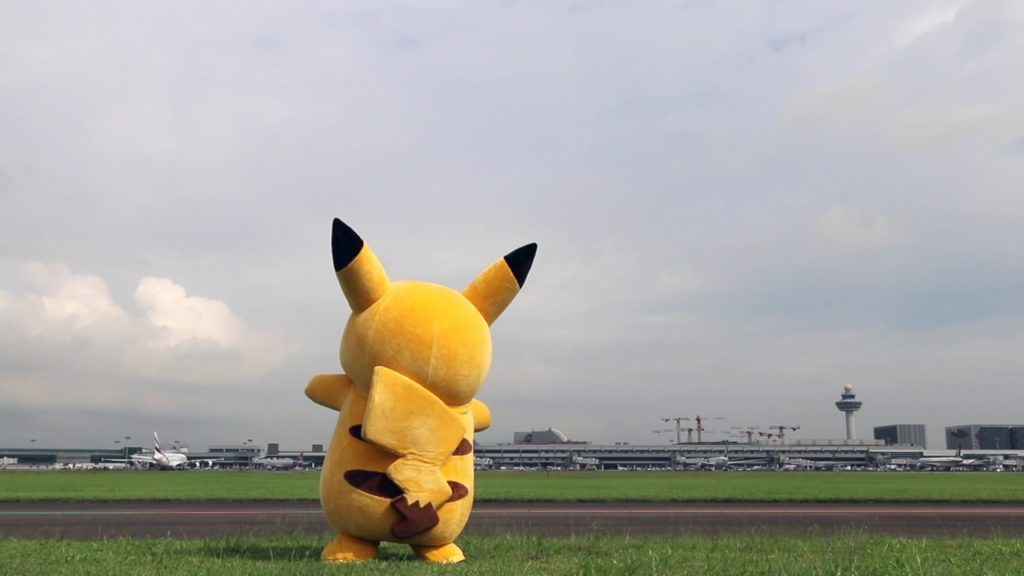 Pokémon at Changi (2016): Pikachu plane watching Pokémon at Changi (2016): Pikachu plane watching