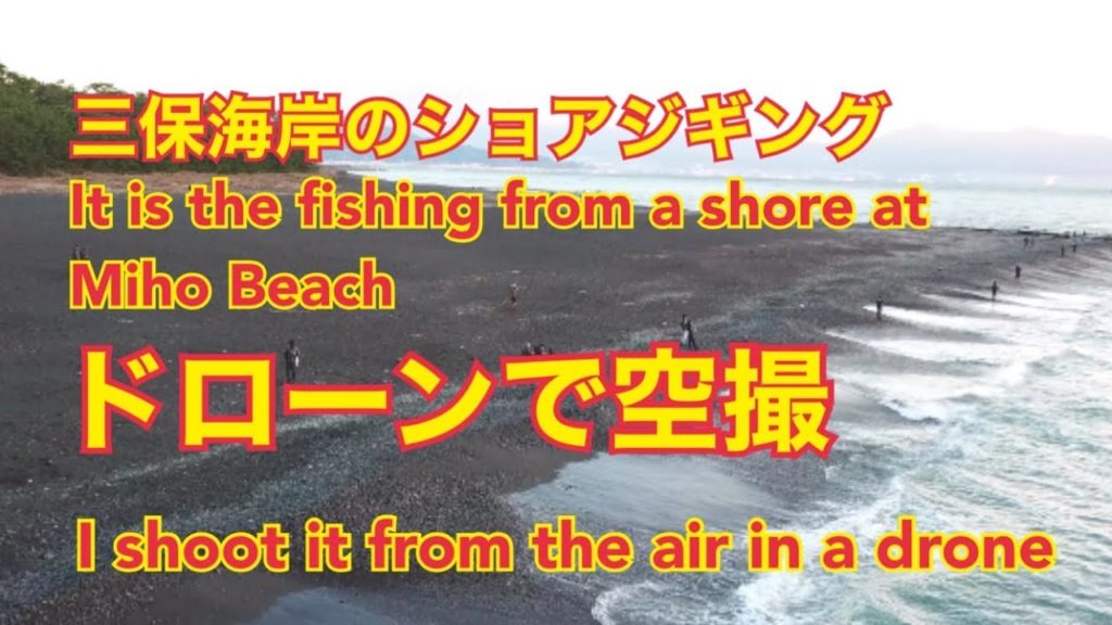 【日本が誇る世界遺産の釣り場】ドローンで見る三保海岸 2019年11月30日  Miho Beach to see in a drone November 30, 2019