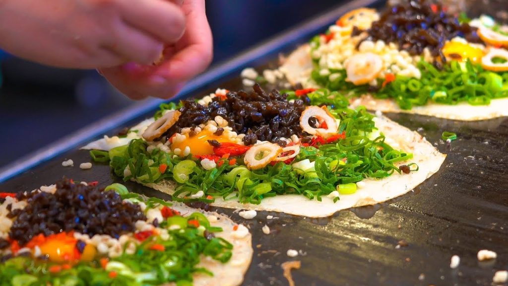 お好み焼きの元祖　京都祇園　名物グルメ　壹錢洋食　日本　Japanese street food "Okonomiyaki" Kyoto Gion "Issen Yoshoku"