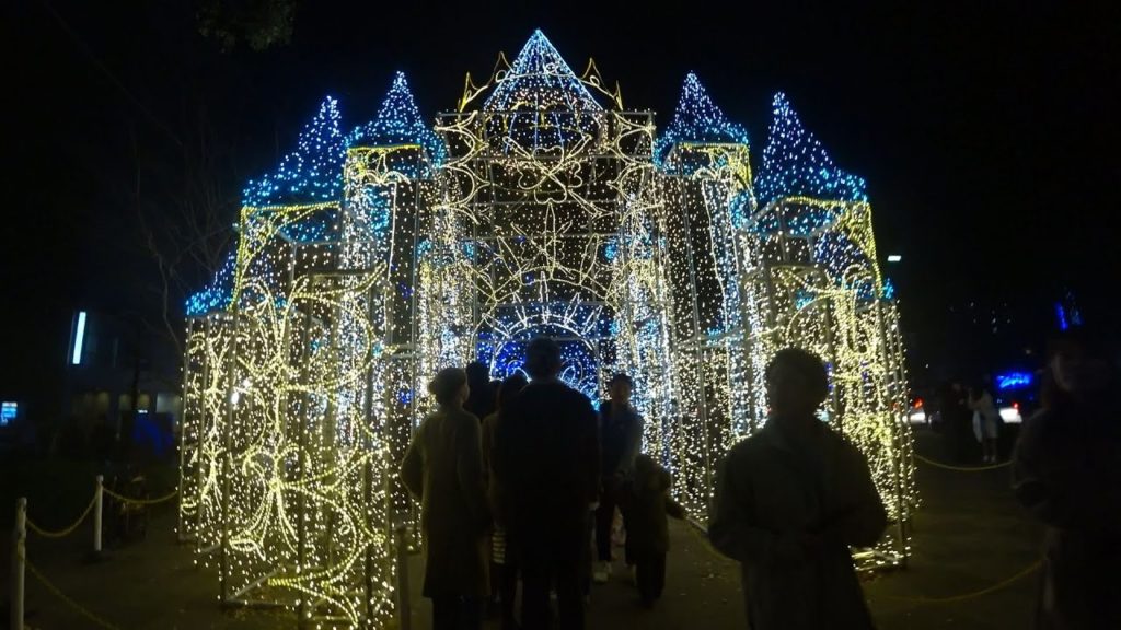 The Christmas Lights Of Hiroshima 広島市 - Dreamination 2019 - Walkin In Japan.