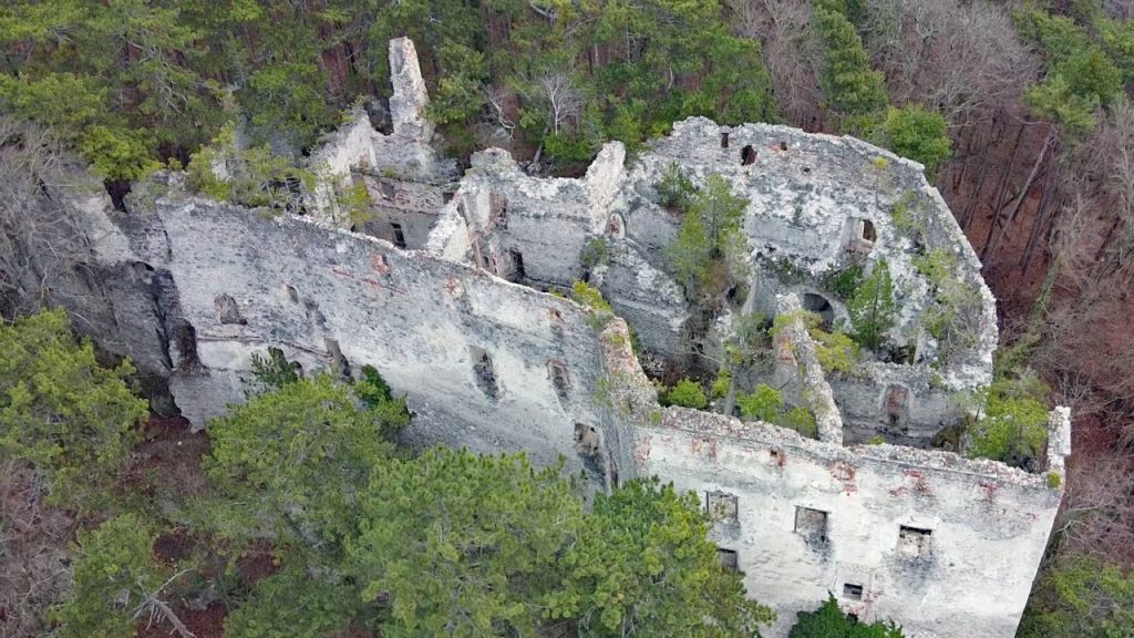 DJI Mavic Mini - Burgruine und Schloss Merkenstein