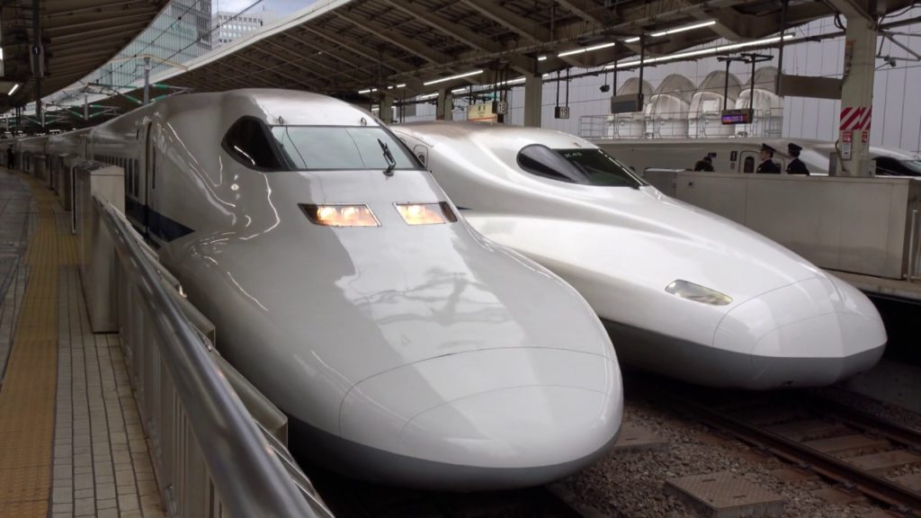 〔4K UHD|cc〕JR東海・東海道新幹線：東京駅、700系『のぞみ号』出発シーン。