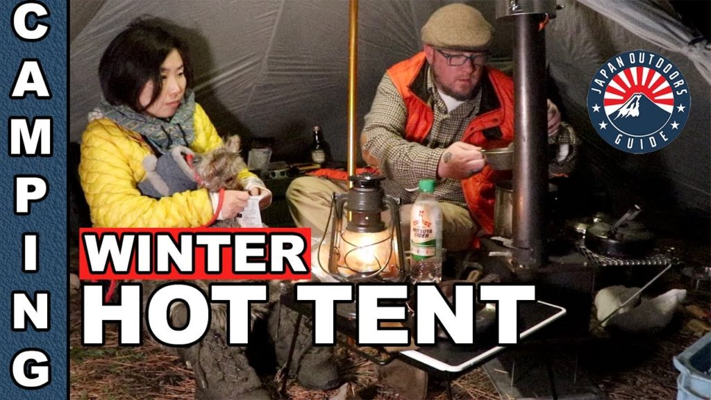 Winter Hot Tent Wood Stove Camping with my Wife in Shonan | Japan Outdoors Guide