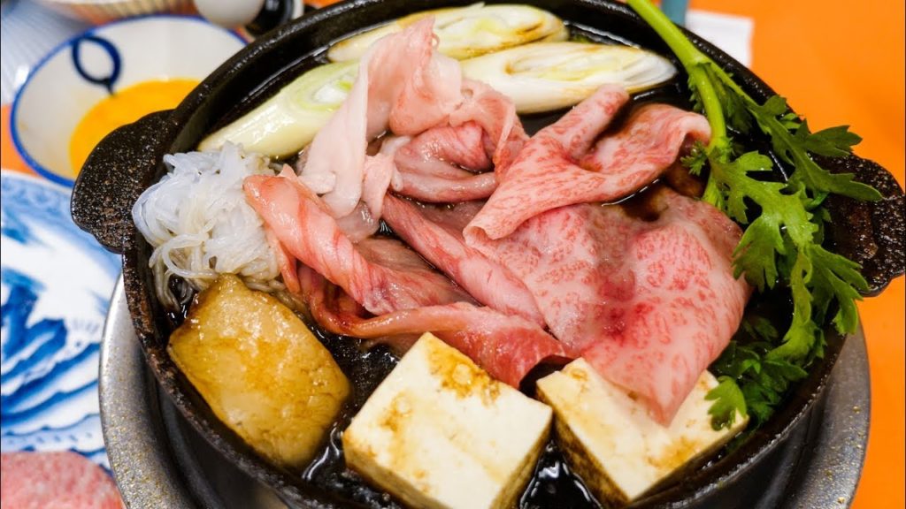 Japanese Sukiyaki – INSANELY MARBLED BEEF – Traditional 100 Year-Old Food in Tokyo, Japan! Japanese Sukiyaki - INSANELY MARBLED BEEF - Traditional 100 Year-Old Food in Tokyo, Japan!