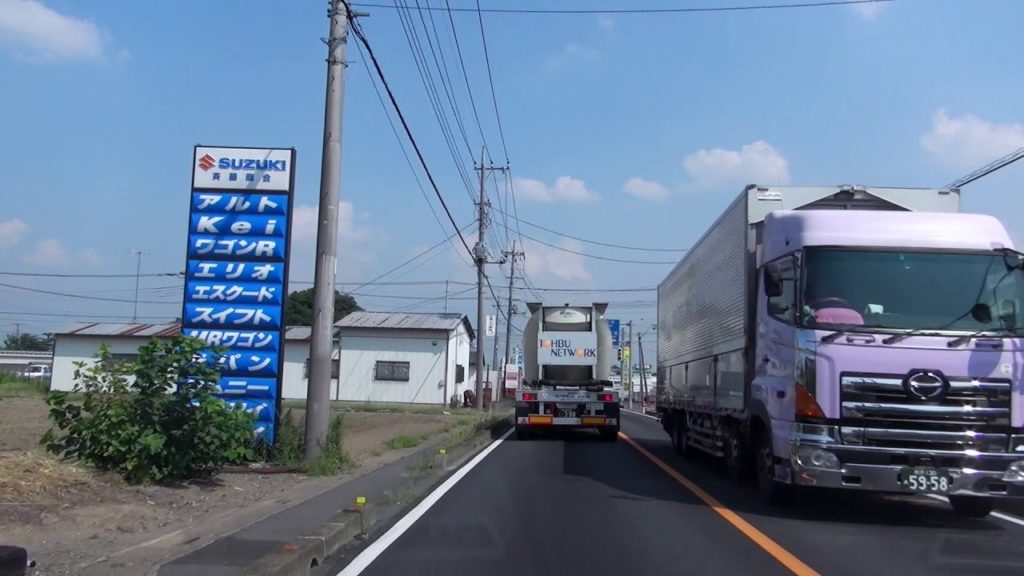 [drive japan]国道125号線 埼玉県 羽生市内[下川崎交差点]-久喜市 栗橋(Route125 Saitama Hanyu-Kurihashi)