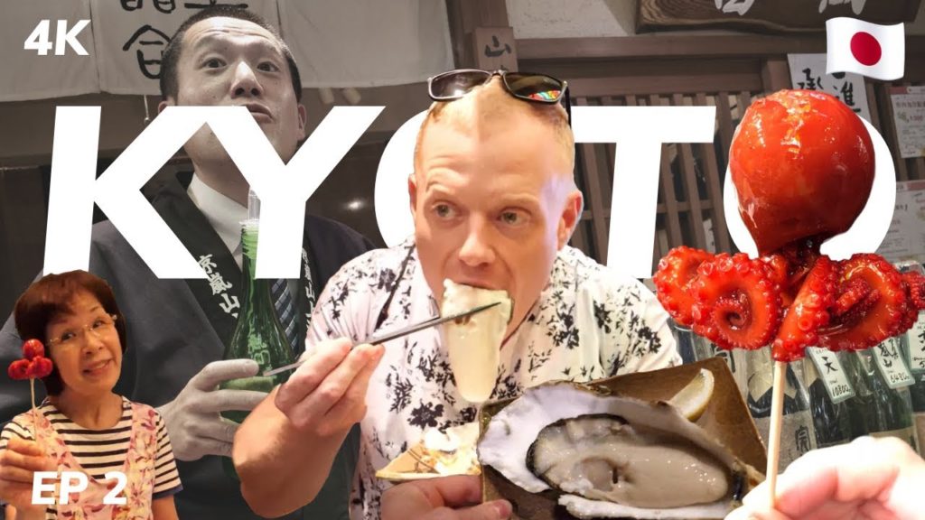 Eating the Biggest Oyster Ever 4K 🇯🇵KYOTO (Nishiki Street Food Market Tour) JAPAN Eating the Biggest Oyster Ever 4K 🇯🇵KYOTO (Nishiki Street Food Market Tour) JAPAN